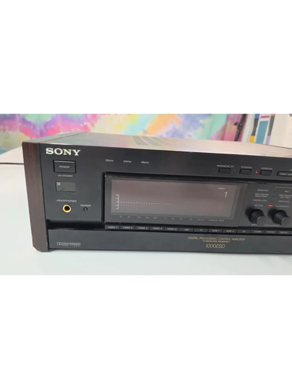SONY TA-E1000ESD Vintage AV Processing Control Amplifier AC100V 50Hz/60Hz Black